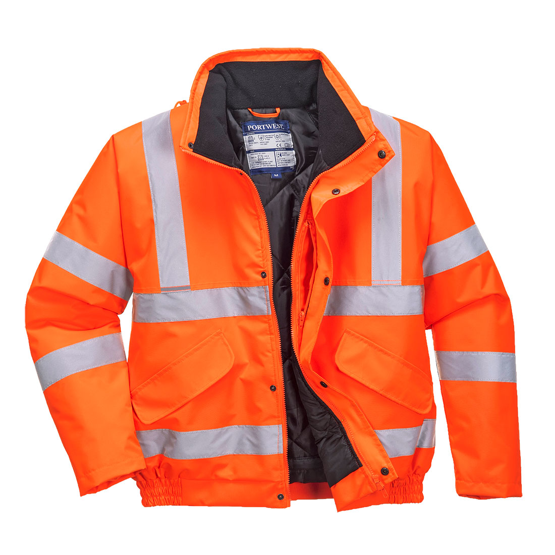 orange FLEIRO 8XL Pilotjacke - gelb - Berufsbekleidung XXS & Warnschutzjacke |