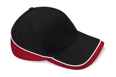 Cap mehrfarbig competition verstellbar schwarz weiß rot