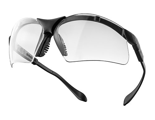 Schutzbrille Bügel sind höhen- und längen-verstellbar