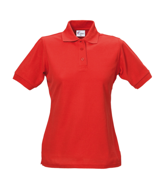 Damen Poloshirt 60 °C Grad waschbar rot Arbeitsshirt Arbeits-t-shirt tailliert