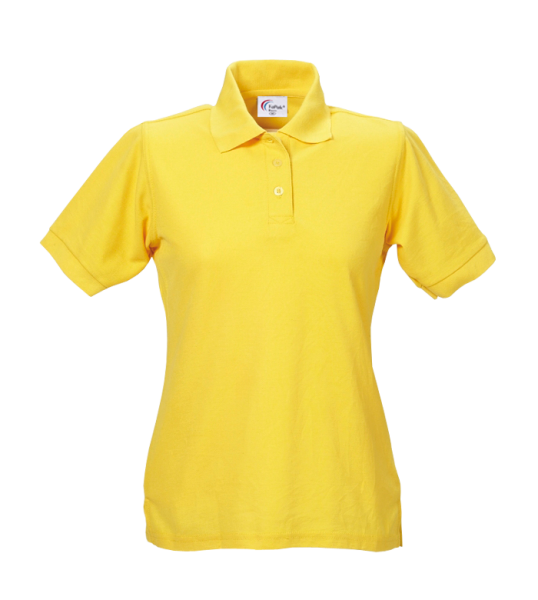 Damen Poloshirt 60 °C Grad waschbar gelb Arbeitsshirt Arbeits-t-shirt tailliert