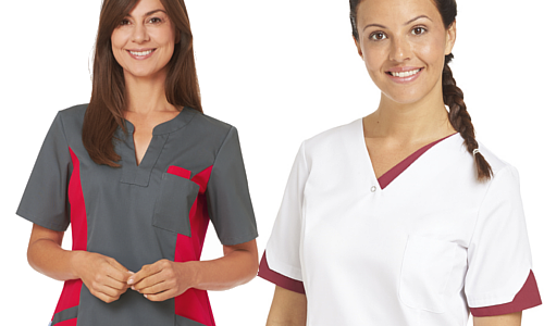 UNHU Arbeitskleidung Pflege Damen Bunt Kasack Schlupfkasack Kurzarm V-Ausschnitt Katze Druck T-Shirts Berufskleidung Krankenpfleger Uniformen mit Taschen
