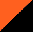 floureszierend orange/schwarz