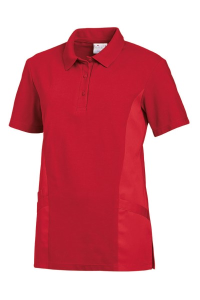Poloshirt Kasack rot mit seitlichen Taschen
